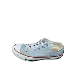 converse sneakers ctas low top size 6 women blue canvas everyday school hipster